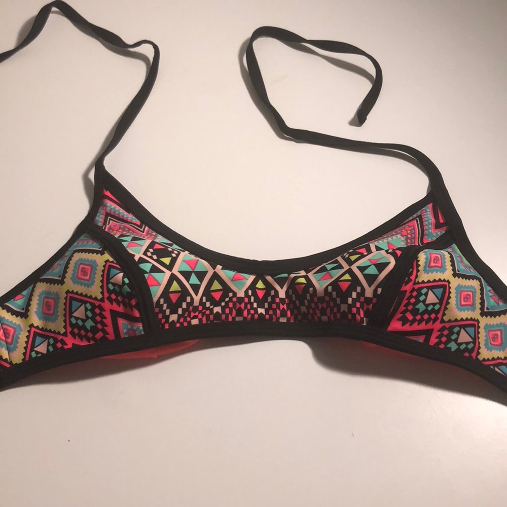 Neon Tribal Bikini Top